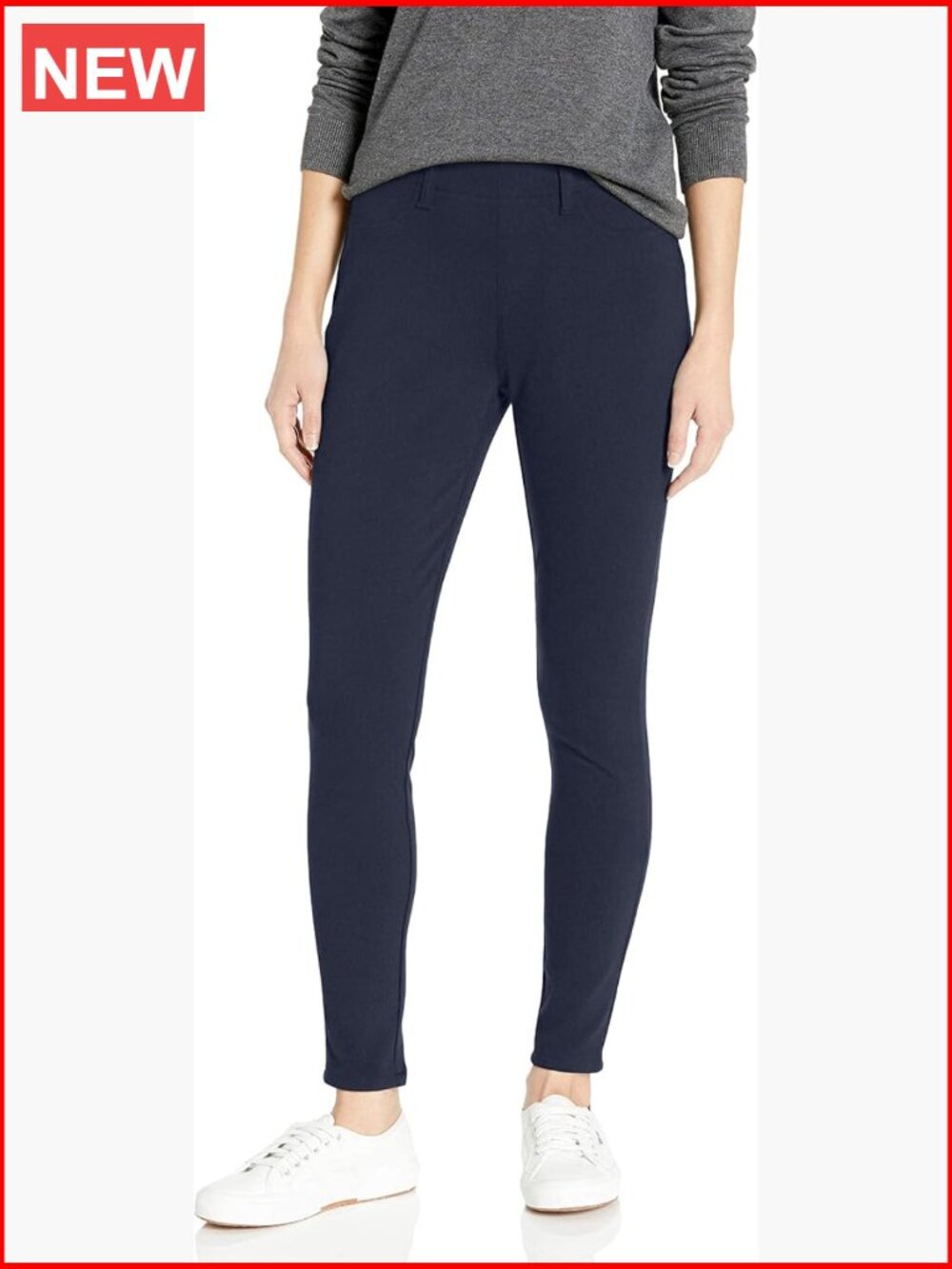Women's Pull-On Mid Rise Stretchy Knit Jegging Plus Size